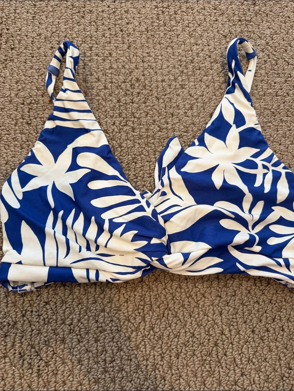 kate spade Blue and White Floral Bikini Set